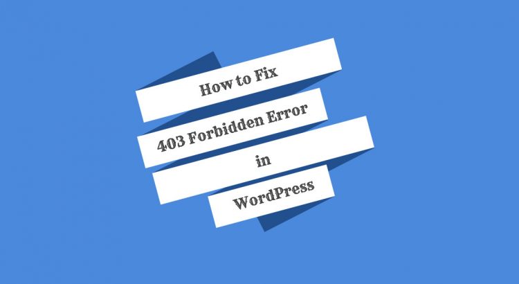 fix 403 error wordpress
