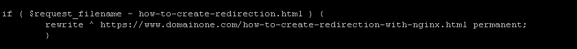 how to create permanent redirects in Nginx