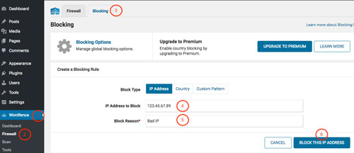 Block an IP Addresses in WordPress