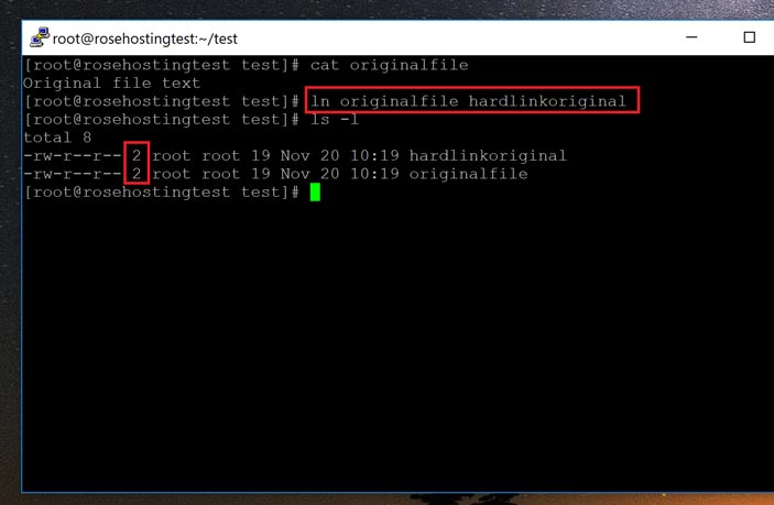 Create Hard Link to File