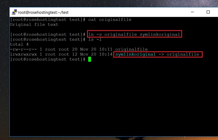 Create Symbolic Link to File