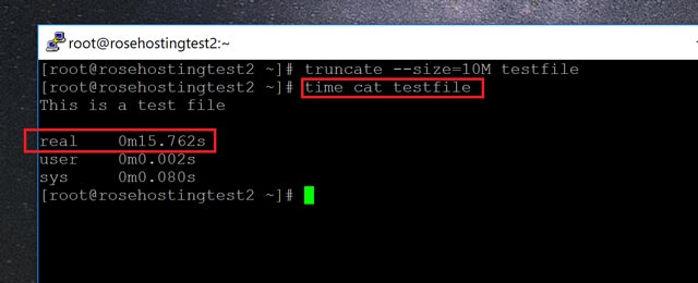 Cat Command Has Similar Performance