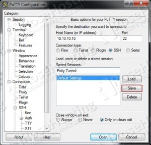 ssh tunnel with firefox and putty