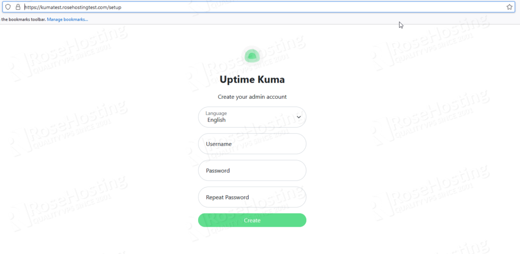 setting up kuma on ubuntu 20.04