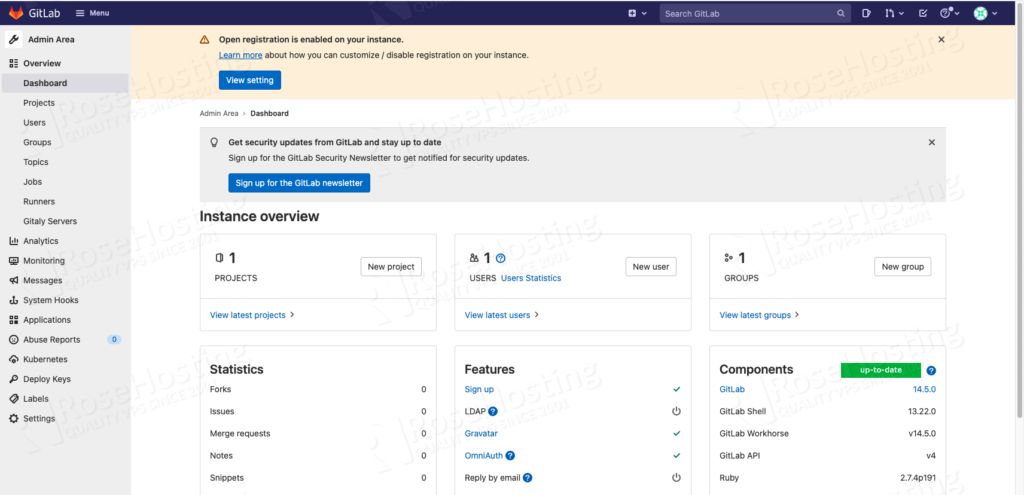 configuring gitlab on debian 11