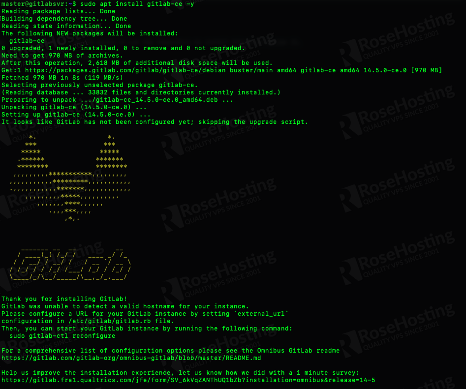 installing gitlab on debian 11