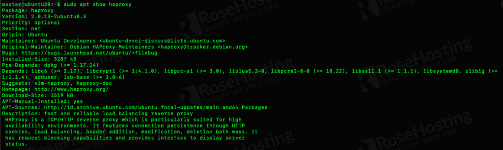 set up and configure haproxy on ubuntu 20.04